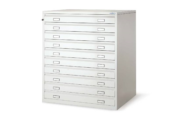 Filing cabinet, 5 drawers  Capacity: about 25000 blocks about 90000 slides