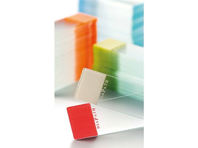 Microscope slides, bevelled edge 45°, white marking area