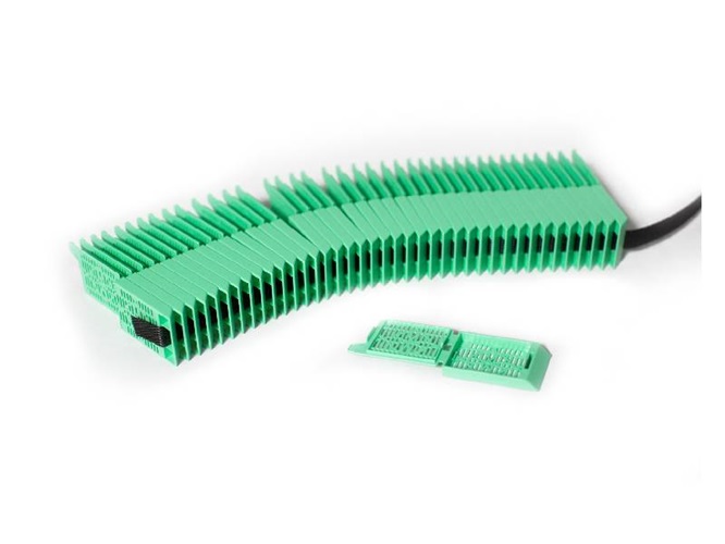 Diaprint tissue cassettes stacked, specific for print, with cover, green