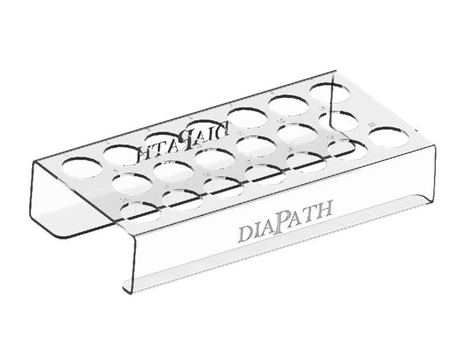 Tray for transporting pre-filled containers